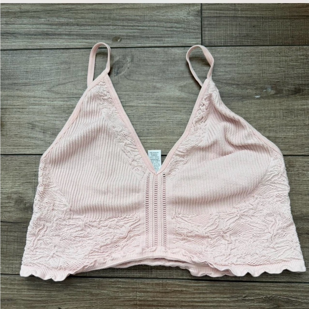 Intimately Free Peeople Pink Cara Bralette cami